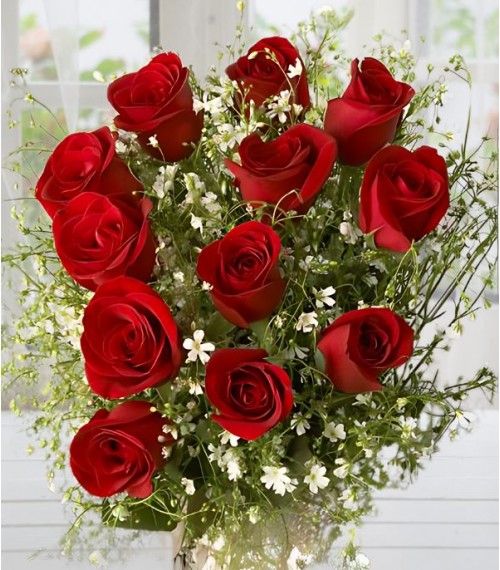 Effection Red Roses Bunch