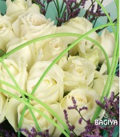  20 White Roses & Teddy 