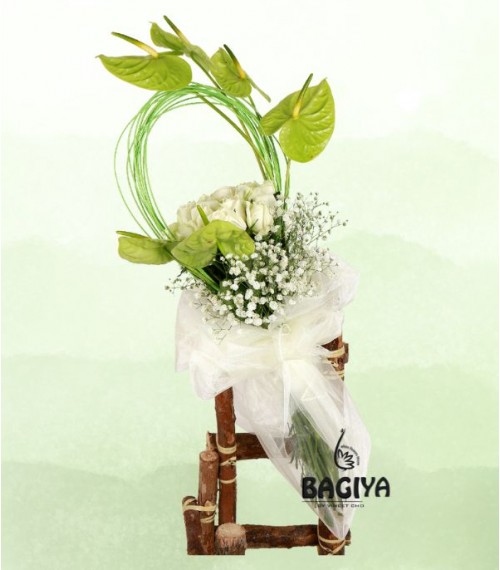 Celebrating Bunch Of Anthurium and Roses