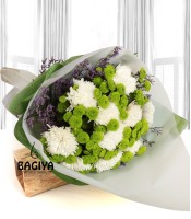 Green and White Flower Bunch
