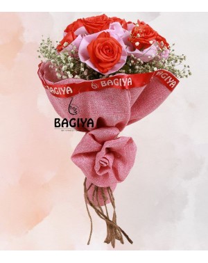 Idyllic Orange Roses Bouquet