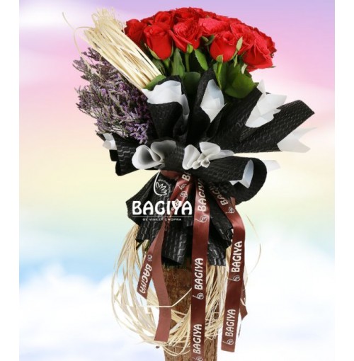30 Red Roses with Sleek Wrapping