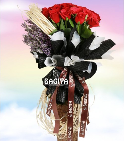 30 Red Roses with Sleek Wrapping