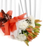 Chrysanthemum and Lily