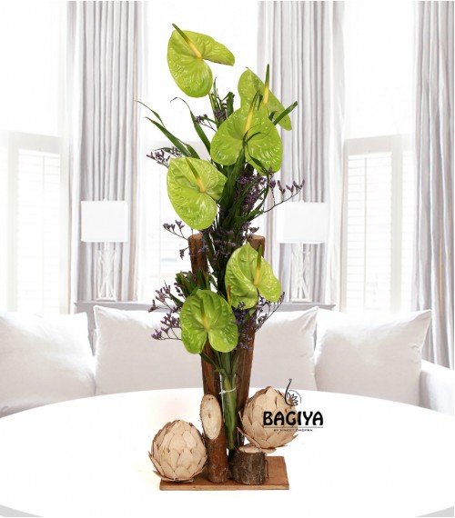 Exotic Green Anthuriums