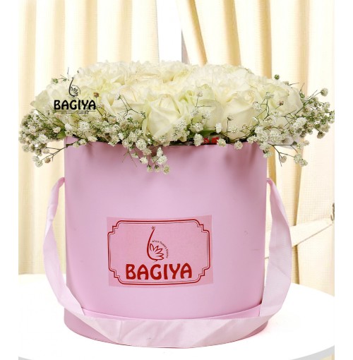 Roses and Carnations Box Bouquet