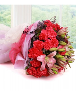 Lily Carnations Bunch 