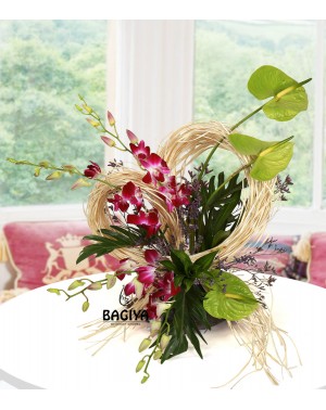 Anthuriums and Orchids