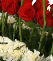 Red Roses Basket 