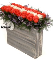Roses and Wooden Box 