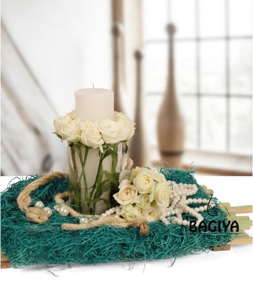 Pearls and Roses Arrangement