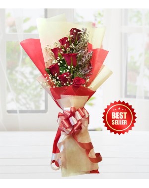 Seven Red Roses Bunch