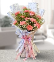 Delicate Pink Carnation Bunch