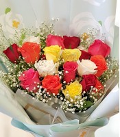 Colourful Roses Mix Bouquet 