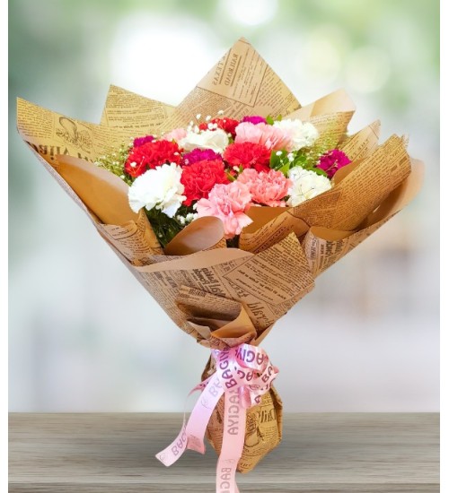 Multicolor Carnation beautiful Bouquet