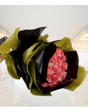 20 Pink Fresh Roses Bunch 