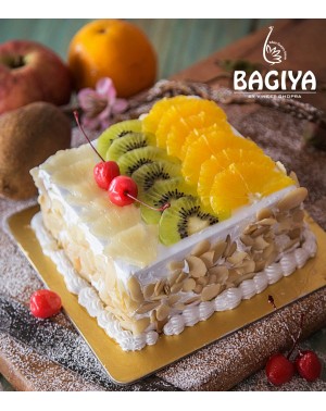 Almond Fresh Fruit Cake 