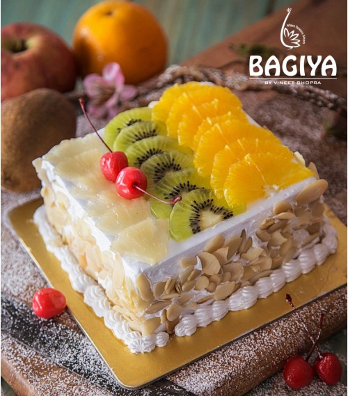 Almond Fresh Fruit Cake 