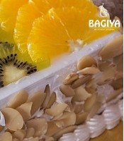 Almond Fresh Fruit Cake 