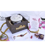 Golden Retreat Rakhi Hamper