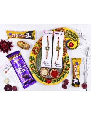 Enticing Platter Rakhi Hamper