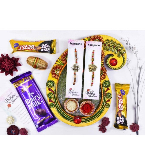 Enticing Platter Rakhi Hamper