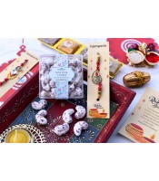 Red Luxe Box Rakhi Hamper